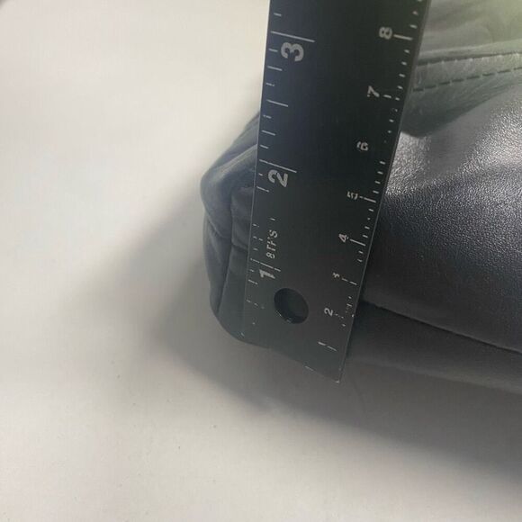 COACH F18862 Black Signature Chain Leather Canvas Crossbody Shoulder Bag SEE DES - Picture 4 of 10